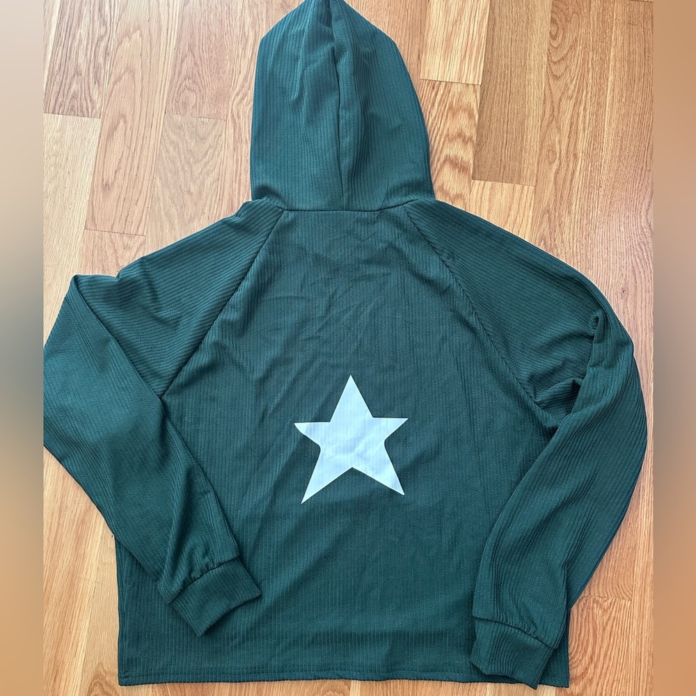 Star Print Hoodie